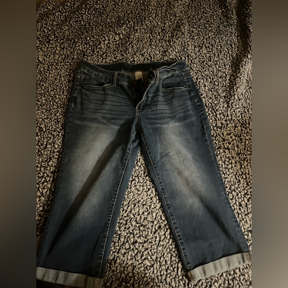 Jean capris high rise size 16